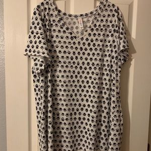 Lularoe 3XL Pawprint Christy